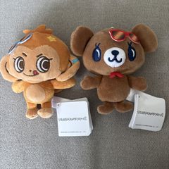 ナルミヤキャラクターズ 日焼けマスコット ぬいぐるみ マスコット さる ルッキー くま ミントくん 1つ