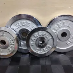［ブランド不明］クロームメッキプレートセット　5kg と2.5kg 各2枚
