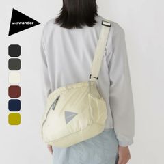 【新品】and wander アンドワンダー シルショルダーバッグ 5746985133