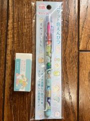 サンエックス 스밋코구라시 ロケット色えんぴつ 11色＆MONO消しゴムセット