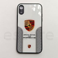iPhoneXR 케이스 포르쉐 스마트 폰 케이스 아이폰 케이스 내충격 유리 케이스 하드 케이스 화이트