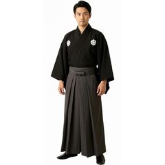 【新品】 侍 武士 コスプレ ハロウィン 衣装 仮装 コスチューム 稽古着 袴 男性 メンズ コス 被り物 着ぐるみ ハイキュー 応援団 袴衣装 稲荷崎高校 A 0