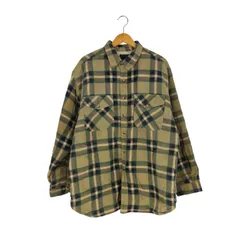 ベーシックエディションズ BASIC EDITIONS 裏地ボア チェック ネルシャツ メンズ  EXTRA LARGE