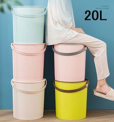 20L  バケツ ポリバケツ バケツ 収納 ゴミ箱 ふた付き フタ付きバケツ おもちゃ箱 おもちゃ入れ ごみ箱 ダストボックス ふた付き ハンドル付き