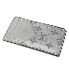 [中古] LOUIS VUITTON ルイヴィトンココマーク チェーン カードケース銀モノグラム タイガラマA