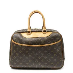 [中古] LOUIS VUITTON ルイヴィトンドーヴィル茶色モノグラムキャンバスAB