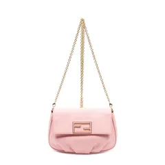 [中古] FENDI フェンディフェンディスタ ポシェット クロスボディピンクカーフスキンレザーA