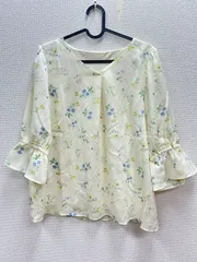 27. any SiS エニィスィス　トップス　花柄　イエロー