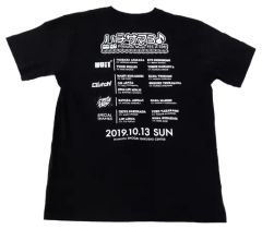 【中古】衣類 イベントロゴ ハチサマ３ Live Tシャツ ブラック XLサイズ 「八月のシンデレラナイン ハチサマ3 Hachinai Music FES in 羽村」