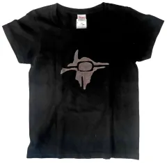 【中古】Tシャツ 壁画ロゴ Tシャツ ブラック レディースMサイズ 「SOULCALIBUR-ソウルキャリバー-×Amazon merch on demand」