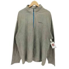 エディーバウアー Eddie Bauer ロゴ刺繍 ハーフジップ フリース プルオーバー メンズ import：XXL 
