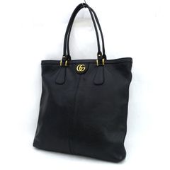 GUCCI / グッチ ◇GGキャンバス ハンドバッグ ブラック カバン 92734