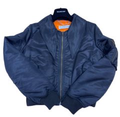 【未使用・自宅保管品】BALENCIAGA バレンシアガ クロップド ボンバージャケット 36 479755 TWD13 ブルゾン アウター ハンガー付 　S234708