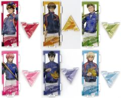 【中古】アクリルスタンド・アクリルパネル 全6種セット つながるアクリルスタンド 「WEBくじ ダイヤのA actII 第5弾 ～memories of winte～」 D賞