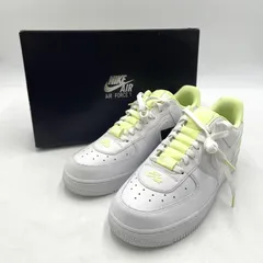 【中古品】 NIKE ナイキ AIR FORCE 1 '07 LV8 3 WHITE WHITE BARELY VOLT CJ1379-101 エアフォース1 エレベイト3 ホワイトバレリーボル スニーカー 靴 【160-260904-yo-01-teih】