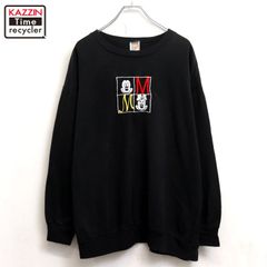 90s USA製 vintage Disney 미키 마우스 Mickey Mouse スウェット トレーナー メンズ XLサイズ相当 ビッグサイズ オーバーサイズ