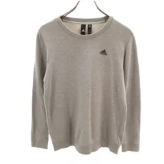 adidas アディダス 長袖 スウェット トレーナー L グレー メンズ 古着