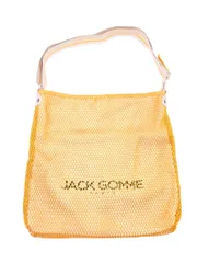 JACK GOMME ジャックゴム カラー ネット ショルダー バッグ 黄 ■■ レディース