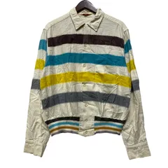 【中古品】 PENNEY'S TOWNCRAFT ペニーズ タウンクラフト BORDER OPENCOLLAR SHIRT ボーダー オープンカラー シャツ トップス 【146-260904-kh-03-izu】