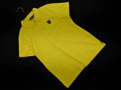 kappa カッパ GOLF ゴルフ ロゴ ワッペン ボタンダウン ポロシャツ sizeM/黄 ■◆ レディース