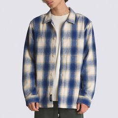 日本未発売 Vans | バンズ Pemberton Heavyweight Flannel Shacket ヘビーネル シャツジャケット Blue Depths/Oatmeal