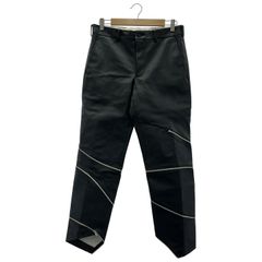 COMME des GARCONS HOMME PLUS (コムデギャルソンオムプリュス) 螺旋ZIP FAKE LEATHER PANTS ブラック M