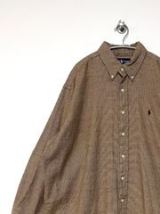 【RALPH LAUREN】90s L/S BLAKE チェックネルシャツ LL ラルフローレン ヴィンテージ 古着