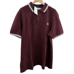 コムデギャルソン フレッドペリー COMME des GARCONS FRED PERRY ポロシャツ Lサイズ ワインレッド FN-T502B-W24-3 メンズ