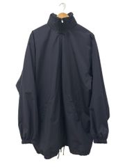 ザロウ THE ROW Windbreaker Zipped Jacket シルク ウール ジップアップ ウインドブレイカー ジャケット コート ブルゾン 787 W3481 38 紺ネイビー ブランド古着ベクトル 中古260904