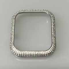 SWAROVSKI(スワロフスキー) 小物美品  - シルバー×クリア スマートウォッチケース/Sparkling ケース
