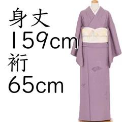無地付け下げ　汕頭刺繍　絵巻物　ゆったりサイズ
