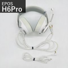 EPOS イーポス H6Pro 1000971 ゲーミングヘッドセット 有線 開放型 ゴーストホワイト 白 3.5mm ステレオミニプラグ マイク付き PC PS4 PS5 Xbox Switch Mac 対応 7.1ch サラウンド 国内正規品