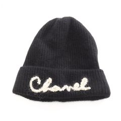 シャネル CHANEL ニットキャップ パールロゴ ニット帽 その他 ニット帽 レディース Used A