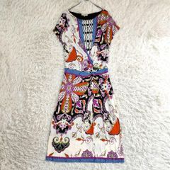 新品タグ付 エトロ XL ペイズリープリント半袖ストレッチジャージーワンピース 新品タグ付 エトロ XL ペイズリープリント半袖ストレッチジャージー