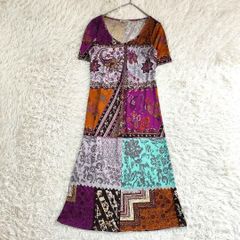美品 ETRO エスニック ボタニカル調 フレアワンピース M - メルカリ
