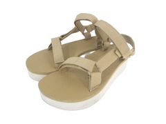 テバ Teva サンダル スポーツ 厚底 ストラップ 無地 ベージュ サイズ25 QQQ