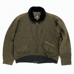 Wood Lander ウッドランダー ナイロンフライトジャケット L オリーブ
