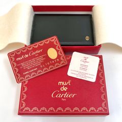 【新品未使用・付属品完備Cartier カルティエ】 カードケース 名刺入れ パシャ L3000132 ブラック（オニキス） 素材：カーフレザー カルティエ純正ボックス ワンオーナー未使用保管品 AYA0260407005005RMS