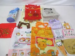 【タグ付き含む 中古品】 ホビー サンエックスユニバース たれぱんだ あまぐりちゃん リラックマ 他 エコバッグ ボトルカバー 巾着 等 グ