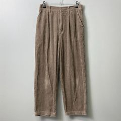 ダブルクローゼット Wcloset コーデュロイ タック ワイド パンツ 【F】 ブラウン／茶