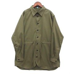 ワークウェアスーツ WWS ultimex シャツ チュニック ウエストマーク ストレッチ 長袖 オリーブ 52-1179WB-L