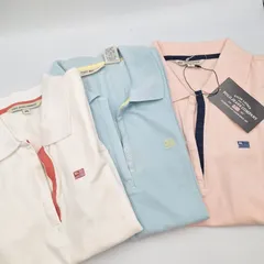 POLO JEANS COMPANY ポロシャツ レディース まとめ売り ポロジーンズ 未使用有り ピンク ホワイト ブルー 半袖 トップス 【13376-5】