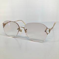 美品】HOYA リムレス ゴールドフレーム 度入り眼鏡 メガネ EJ49 - メルカリ