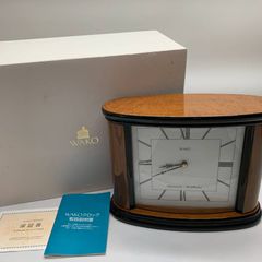 상태좋음 銀座和光 WAKO クロック 置き時計 HW908B 箱・説明書・保証書付 동작 미확인