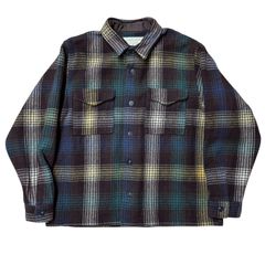 希少色】フィルソン マッキーノウールクルーザージャケット 38 青黒