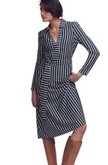 ボーデン レディース トップス ワンピース ジャージー Boden Imogen Stripe Long Sleeve Jersey Dress French Navy And Ivory Strip