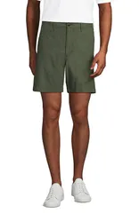 ランズエンド メンズ ボトムス ハーフパンツ・ショーツ リネン Lands End 7 Classic Fit Linen Blend Short Palelm Tree