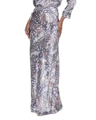ラジャンス レディース ボトムスカート シルク LAGENCE Ryker Biasilk Skirt Multi Butterfly Wing マルチカラー