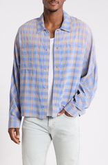 リプレゼント メンズ トップス シャツ Represent Santa Monica Flannel ButtonFront Shirt Drift Blue ブルー