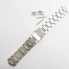 良品 セイコー 純正ベルト シルバーカラー 20ｍｍ用 メンズ腕時計 2000000 NSK KUT